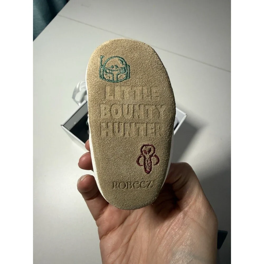Robeez Star Wars Boba Fett Soft Soles Baby Shoes 0-6 Months Little Bounty Hunter